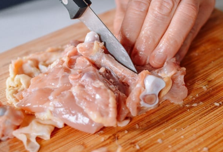 How to debone a chicken thigh?